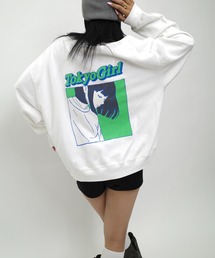 TOKYOGIRL | 【WEB限定】東京ガールパネルカラーロゴクルースウェット(スウェット)