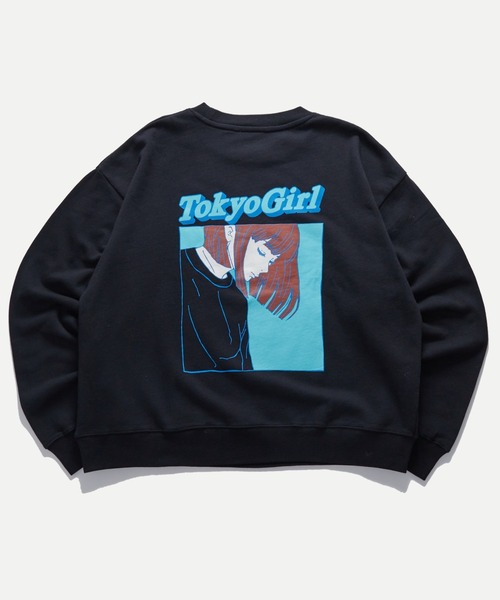 TOKYOGIRL（トーキョーガール）の「【WEB限定】東京ガールパネルカラーロゴクルースウェット（スウェット・レディース・ホワイト/ブラック/ブラック系その他・MEDIUM/LARGE/X-LARGE）」の2枚目の写真