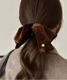 ammy. | 【 ammy. / エイミードット 】 ベロア ビッグ リボン ヘアクリップ(バレッタ/ヘアクリップ)