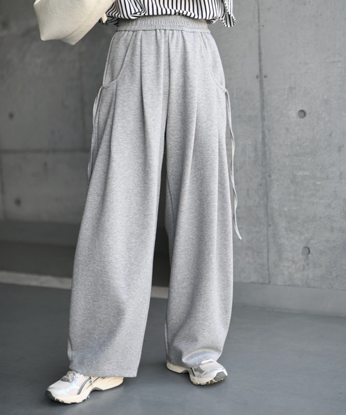 Marient（マリエント）の「カーブライトポンチPT（スウェットパンツ・レディース・ブラック/グレー・FREE）」の9枚目の写真