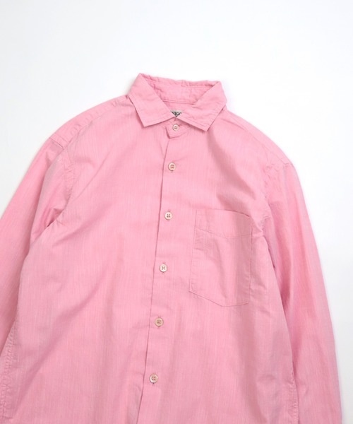 ブラウス シャツ 「OMNIGOD womens / オムニゴッド」 撚り杢シャンブレー スプレッドカラーマニッシュシャツ レディース OMNIGOD womens / オムニゴッド] 撚り杢シャンブレー スプレッド