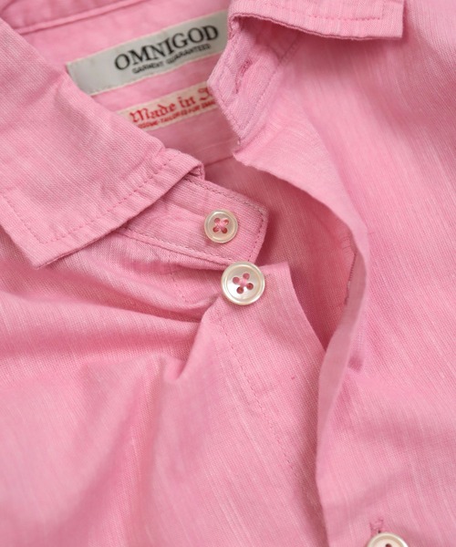 OMNIGOD womens / オムニゴッド] 撚り杢シャンブレー スプレッド