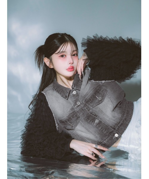 ボリュームチュールデニムGジャン（デニムジャケット）｜Darich（ダーリッチ）