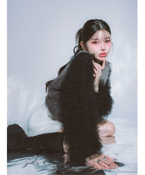 ボリュームチュールデニムGジャン（デニムジャケット）｜Darich（ダーリッチ）