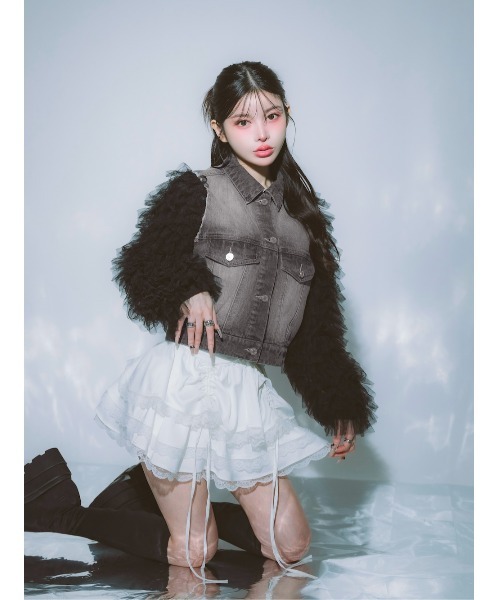 ボリュームチュールデニムGジャン（デニムジャケット）｜Darich（ダーリッチ）