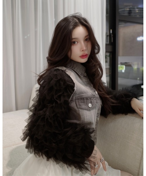 ボリュームチュールデニムGジャン（デニムジャケット）｜Darich（ダーリッチ）