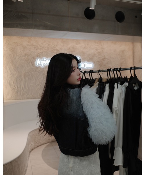 ボリュームチュールデニムGジャン（デニムジャケット）｜Darich（ダーリッチ）