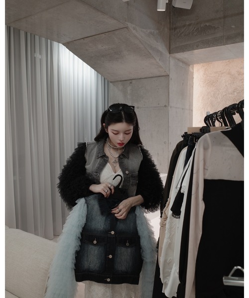 ボリュームチュールデニムGジャン（デニムジャケット）｜Darich（ダーリッチ）