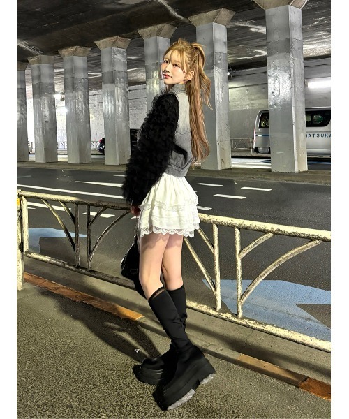 ボリュームチュールデニムGジャン（デニムジャケット）｜Darich（ダーリッチ）