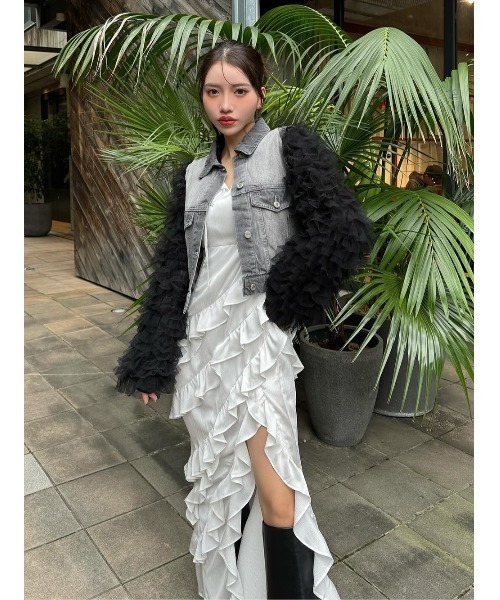 ボリュームチュールデニムGジャン（デニムジャケット）｜Darich（ダーリッチ）