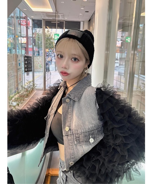 ボリュームチュールデニムGジャン（デニムジャケット）｜Darich（ダーリッチ）