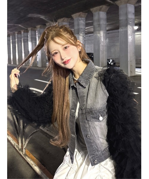 ボリュームチュールデニムGジャン（デニムジャケット）｜Darich（ダーリッチ）