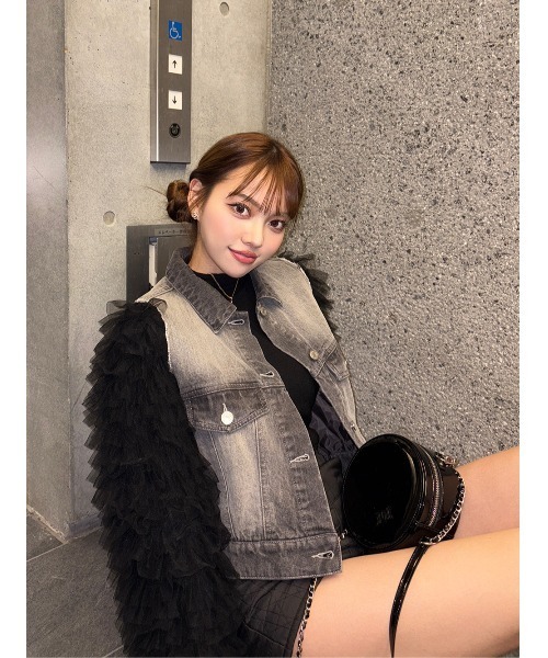 ボリュームチュールデニムGジャン（デニムジャケット）｜Darich（ダーリッチ）