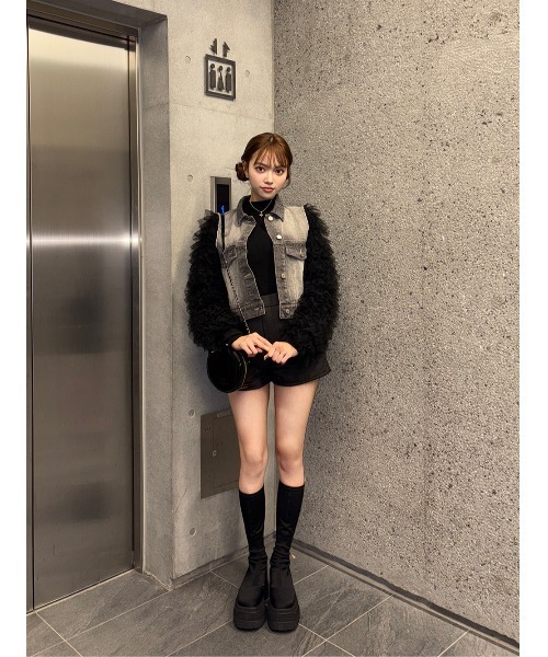 ボリュームチュールデニムGジャン（デニムジャケット）｜Darich（ダーリッチ）