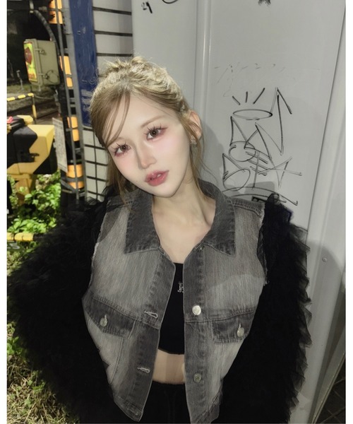 ボリュームチュールデニムGジャン（デニムジャケット）｜Darich（ダーリッチ）