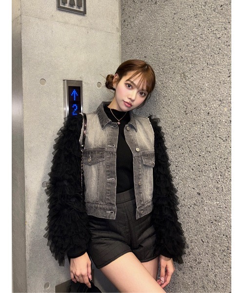 ボリュームチュールデニムGジャン（デニムジャケット）｜Darich（ダーリッチ）