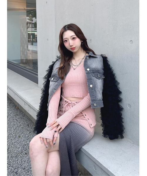 ボリュームチュールデニムGジャン（デニムジャケット）｜Darich（ダーリッチ）