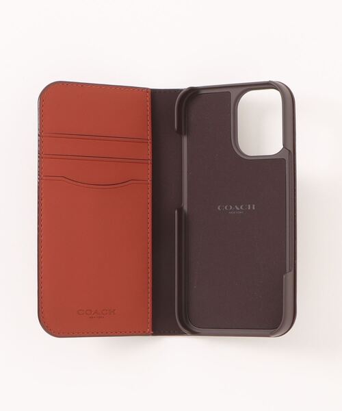 COACH(コーチ)の「IPHONE 16 フォリオ・シグネチャー キャンバス(スマホケース/カバー・メンズ・ベージュ系その他・ONE)」の2枚目の写真