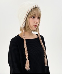 モヘアニット」に該当するニットキャップ/ビーニーファッション通販