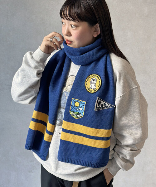 KTZ 家紋柄 ワッペンマフラー KTZ 家紋柄 ワッペンマフラー