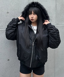 【Y2K】 KSG シャーリングファーダウン　Lサイズ 89860291b_b_02_215.jpg