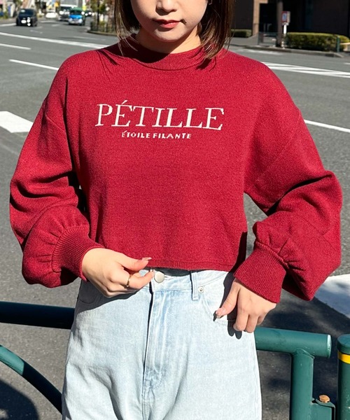 archives（アルシーヴ）の「ロゴＪＱショートニット（ニット/セーター・レディース・オフホワイト/ブルー/ブラック/ワイン・MEDIUM）」の4枚目の写真