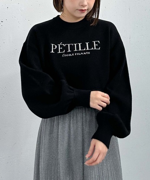 archives（アルシーヴ）の「ロゴＪＱショートニット（ニット/セーター・レディース・オフホワイト/ブルー/ブラック/ワイン・MEDIUM）」の14枚目の写真