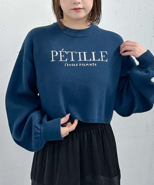 archives（アルシーヴ）の「ロゴＪＱショートニット（ニット/セーター・レディース・オフホワイト/ブルー/ブラック/ワイン・MEDIUM）」の18枚目の写真