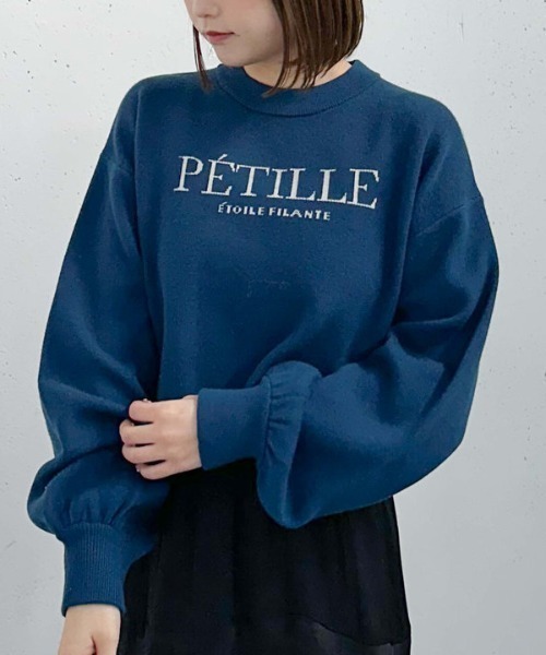 archives（アルシーヴ）の「ロゴＪＱショートニット（ニット/セーター・レディース・オフホワイト/ブルー/ブラック/ワイン・MEDIUM）」の19枚目の写真