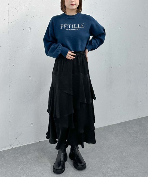 archives（アルシーヴ）の「ロゴＪＱショートニット（ニット/セーター・レディース・オフホワイト/ブルー/ブラック/ワイン・MEDIUM）」の22枚目の写真