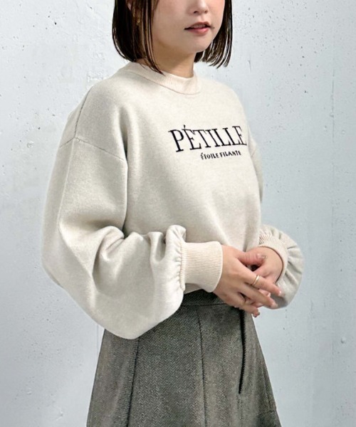 archives（アルシーヴ）の「ロゴＪＱショートニット（ニット/セーター・レディース・オフホワイト/ブルー/ブラック/ワイン・MEDIUM）」の8枚目の写真