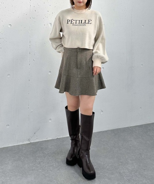 archives（アルシーヴ）の「ロゴＪＱショートニット（ニット/セーター・レディース・オフホワイト/ブルー/ブラック/ワイン・MEDIUM）」の9枚目の写真