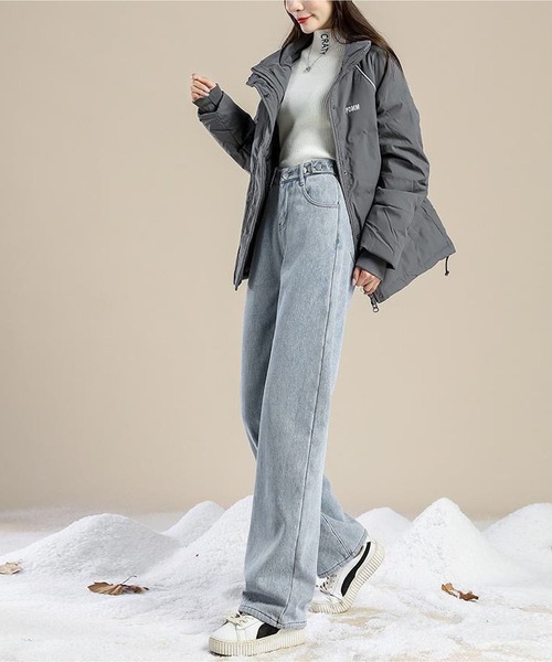 BLANC FICELLE(ブランフィセル)の「インナーファー デニム パンツ(デニムパンツ・レディース・ブラック/ブルー/インディゴブルー・S/M/L/XL/XXL/2XL)」の17枚目の写真