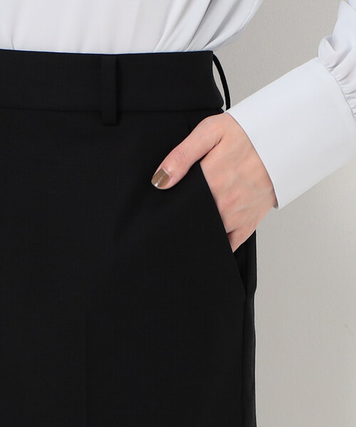 COMME CA(コムサ)の「【セットアップ対応】2WAYストレッチトロ パンツ(スーツパンツ・レディース・ブラック・9号/7号)」の5枚目の写真