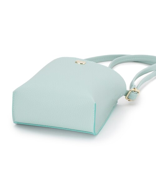 SHOO・LA・RUE（シューラルー）の「ソフトレザー調ポシェット（ショルダーバッグ・キッズ・アイボリー/グリーン系・00）」の6枚目の写真