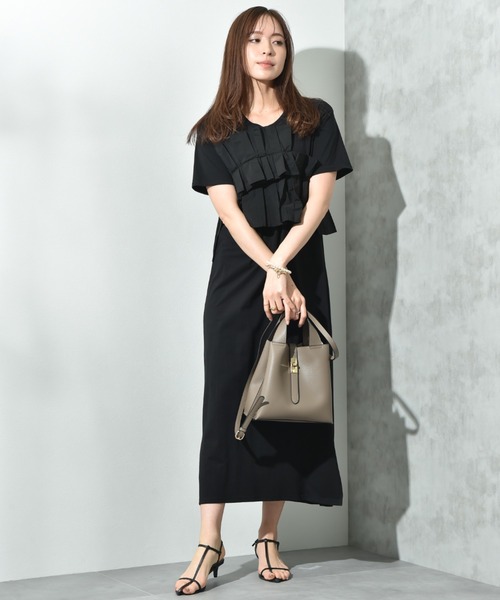 INTERPLANET（インタープラネット）の「スクエア２ＷＡＹ　ＢＡＧ（ショルダーバッグ・レディース・アイボリー/ブラック/グレイッシュベージュ・フリー）」の18枚目の写真