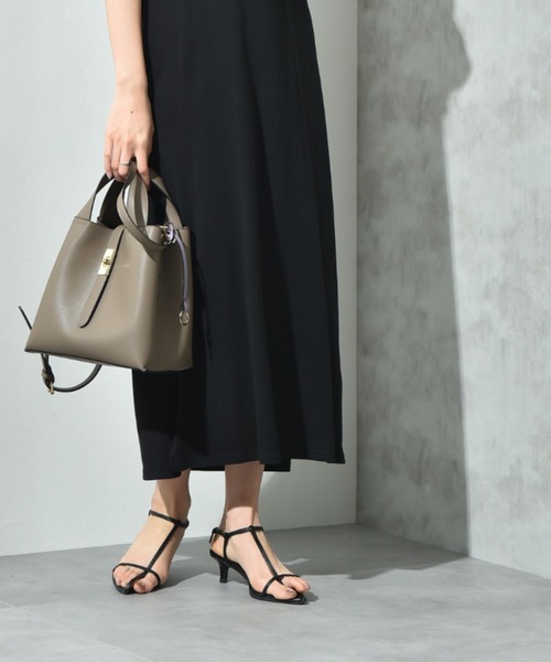 INTERPLANET（インタープラネット）の「スクエア２ＷＡＹ　ＢＡＧ（ショルダーバッグ・レディース・アイボリー/ブラック/グレイッシュベージュ・フリー）」の19枚目の写真