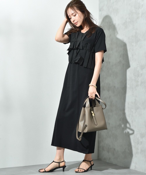 INTERPLANET（インタープラネット）の「スクエア２ＷＡＹ　ＢＡＧ（ショルダーバッグ・レディース・アイボリー/ブラック/グレイッシュベージュ・フリー）」の20枚目の写真