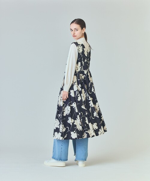 GRACE CLASS(グレースクラス)の「バイカラーボタニカルドレス(ワンピース・レディース・ブラック/ピンク・38/36)」の13枚目の写真