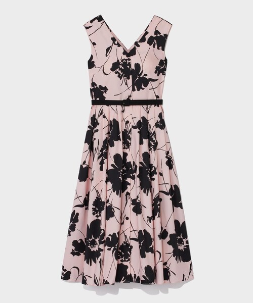 GRACE CLASS(グレースクラス)の「バイカラーボタニカルドレス(ワンピース・レディース・ブラック/ピンク・38/36)」の7枚目の写真