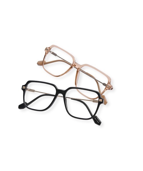 marjour（マージュール）の「BIG FRAME GLASSES（メガネ・レディース・ベージュ/ブラック・FREE）」の13枚目の写真