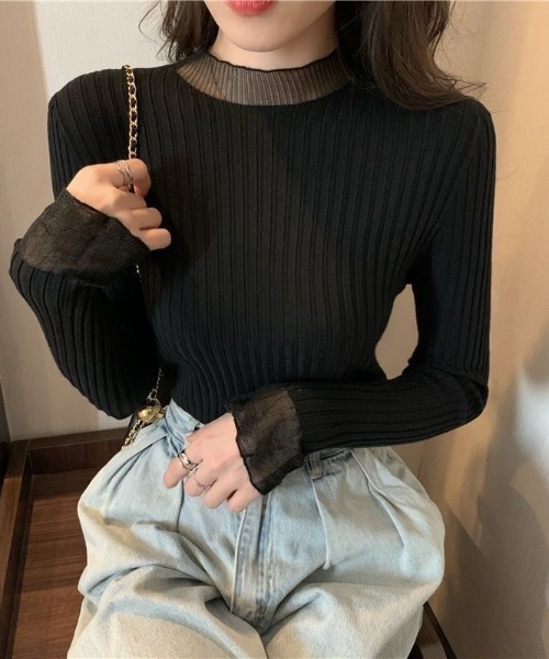 AURALEE アイボリー ニット セーター 長袖 クルーネック AURALEE アイボリー ニット セーター 長袖 クルーネック