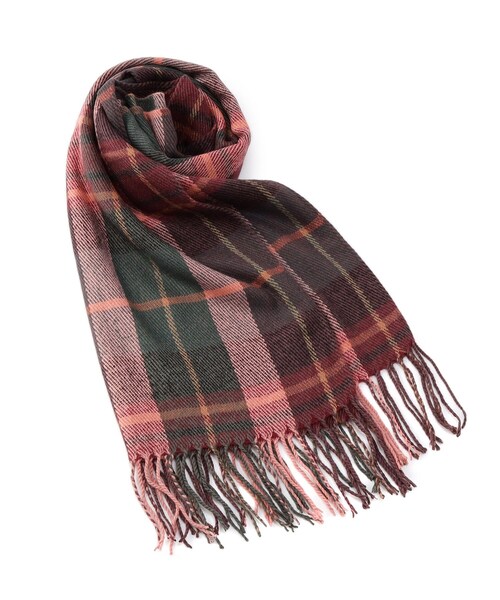 ITS'DEMO（イッツデモ）の「◆【手洗い可】チェックストール（ストール/ショール・レディース・ネイビー系1/ワイン系1/ワイン系3/ブルー系1/グリーン系その他3・00）」の5枚目の写真