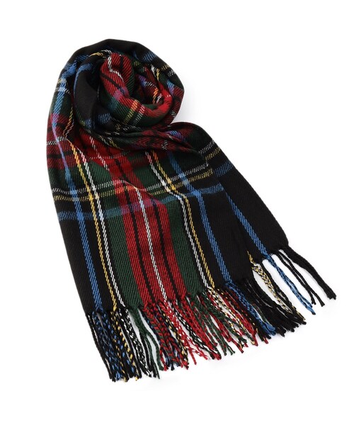 ITS'DEMO（イッツデモ）の「◆【手洗い可】チェックストール（ストール/ショール・レディース・ネイビー系1/ワイン系1/ワイン系3/ブルー系1/グリーン系その他3・00）」の2枚目の写真