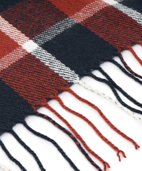 ITS'DEMO（イッツデモ）の「◆【手洗い可】チェックストール（ストール/ショール・レディース・ネイビー系1/ワイン系1/ワイン系3/ブルー系1/グリーン系その他3・00）」の7枚目の写真