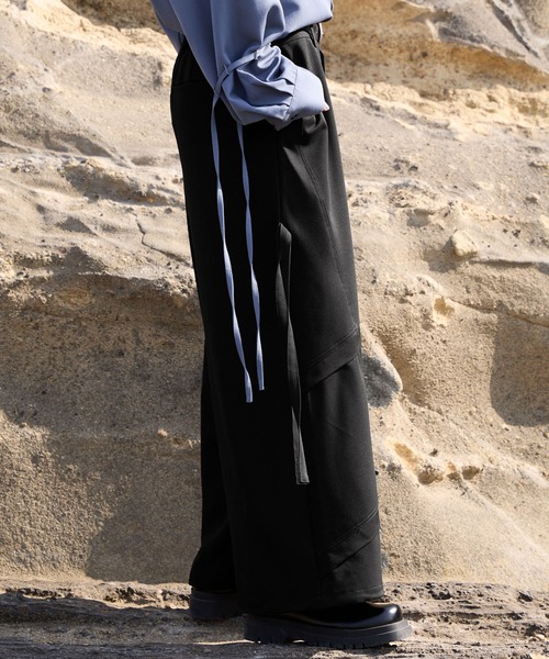 VELNUS（ベルナス）の「【VELNUS】2way mode design loose parachute pants/2wayモードデザインルーズパラシュートパンツ（スラックス・メンズ・ライトグレー/ブラック・S/L/M）」の9枚目の写真