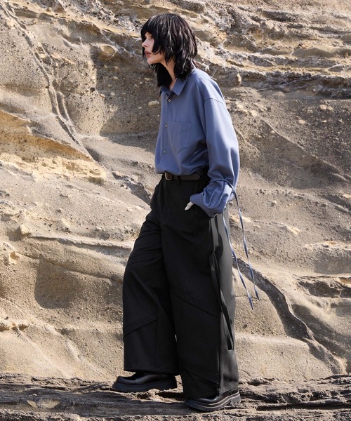 VELNUS（ベルナス）の「【VELNUS】2way mode design loose parachute pants/2wayモードデザインルーズパラシュートパンツ（スラックス・メンズ・ライトグレー/ブラック・S/L/M）」の10枚目の写真