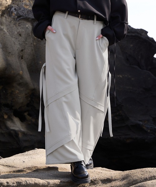 VELNUS（ベルナス）の「【VELNUS】2way mode design loose parachute pants/2wayモードデザインルーズパラシュートパンツ（スラックス・メンズ・ライトグレー/ブラック・S/L/M）」の22枚目の写真