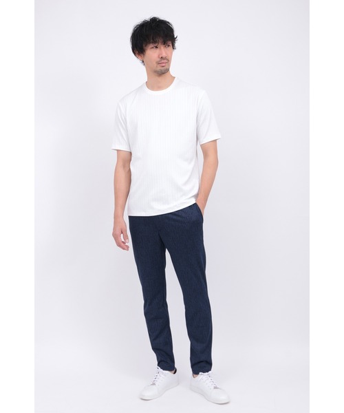 HIGH STREET（ハイストリート）の「HIGH STREET∴ブライトウィロージャガードイージーパンツ（スラックス・メンズ・ブラック/ネイビー/グレー・M/L/LL/S）」の18枚目の写真