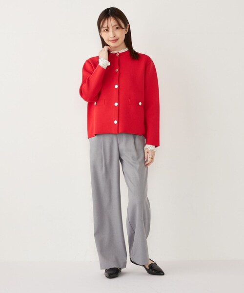 極美品⭐️ビアズリー 24SS サラッとカーディガン 手洗い可 フリー ピンク 極美品⭐️ビアズリー 24SS サラッとカーディガン 手洗い可
